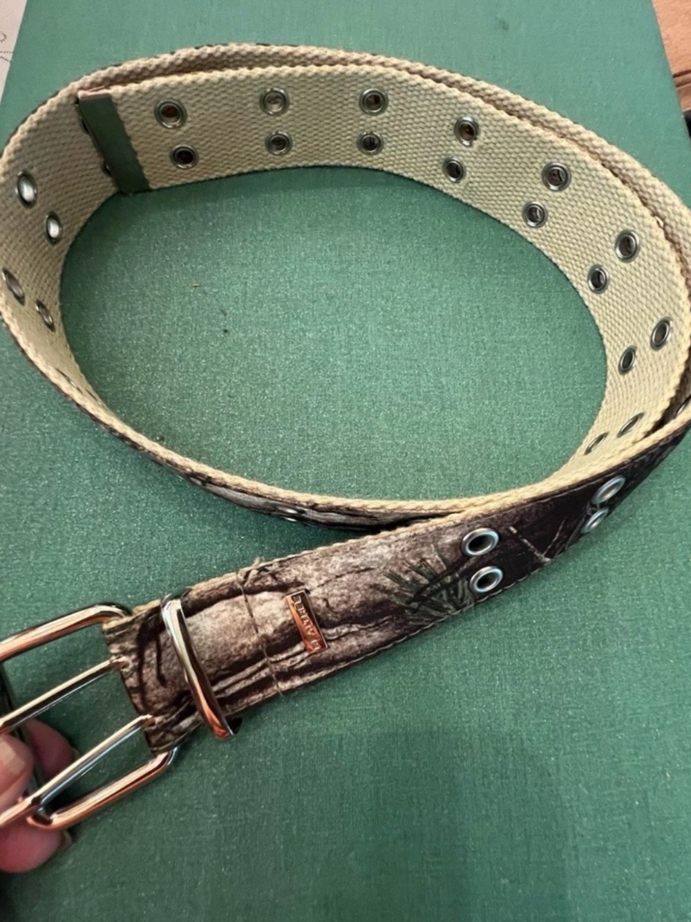 Men’s Realtree Camo Adjustable 2 Prong Belt Size 38 Hunting Outdoors